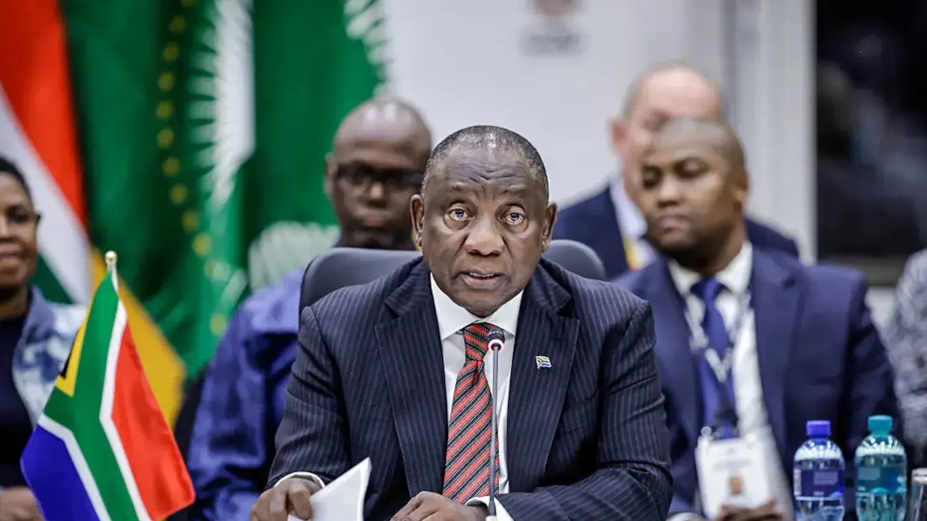 נשיא דרום אפריקה סיריל רמפוזה