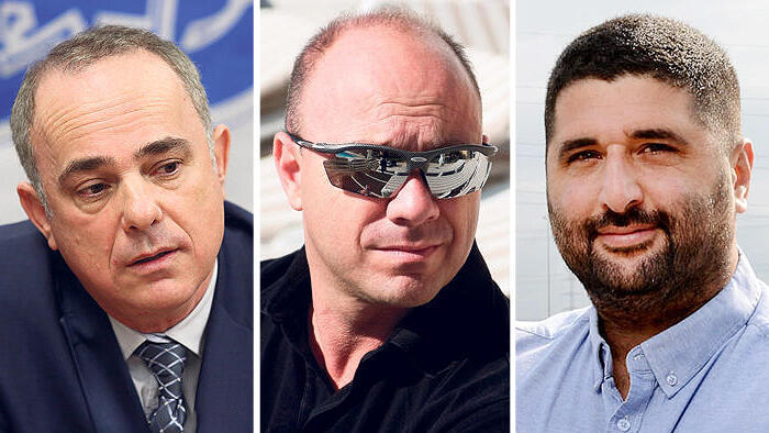 מנהל רשות החברות רועי כחלון (מימין), אביחי סטולרו ויו"ר רפאל יובל שטייניץ (צילומים: איל יצהר, אלכס קולומויסקי, איליה מלניקוב) מימין רועי כחלון מנהל רשות החברות יו"ר רפאל יובל שטייניץ מנכ"ל רפאל ו צחי סטולרו