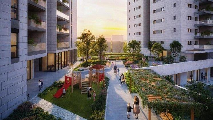 הדמיית פרויקט מיי טאון סנטר ב קריית מלאכי (evolve media) הדמיית פרויקט מיי טאון סנטר ב קריית מלאכי