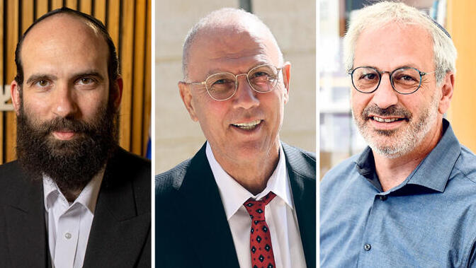 מנכ"ל הפיס בני דרייפוס , שגריר באמירויות יוסי שלי ומנכ"ל משרד השיכון יהודה מורגנשטרן