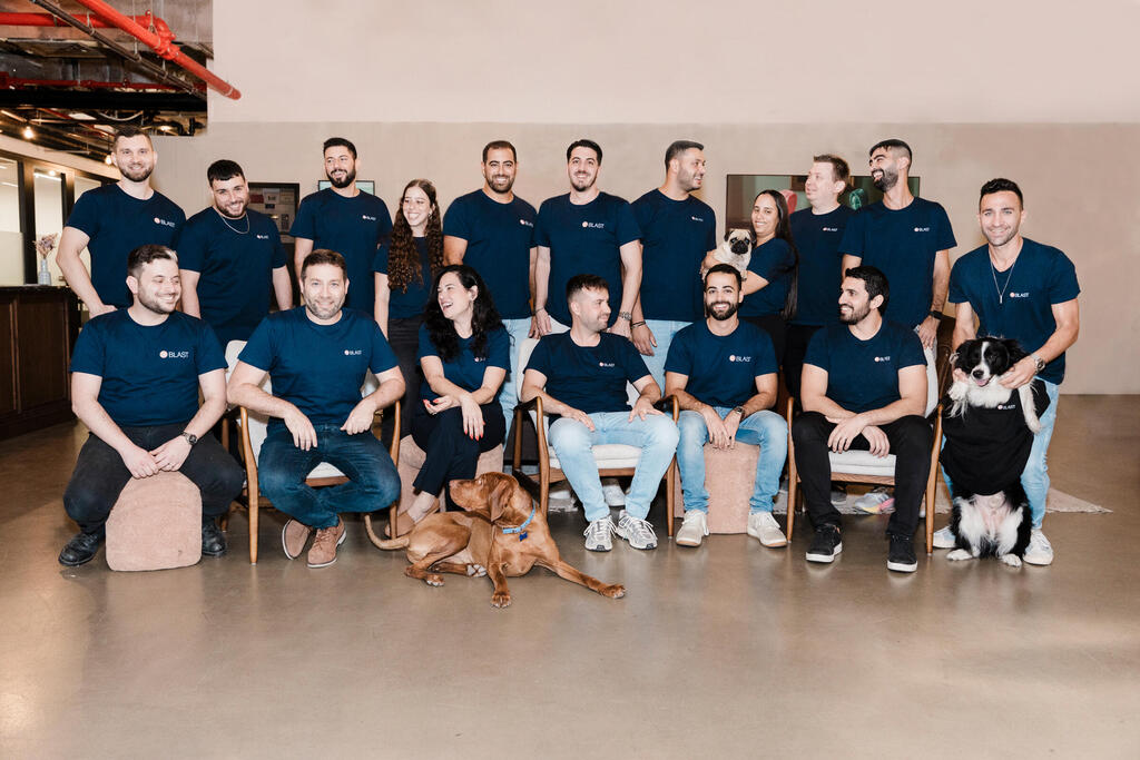 צוות עובדי Blast Security (צילום: אלירן שרעבי) צוות עובדי בלאסט סקיוריטי Blast Security