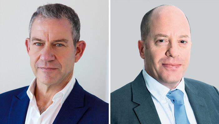 מימין: עופר לינצ'בסקי מקרן LBH, ויאיר אפרתי מווליו בייס (צילום: מורן נחשוני) עופר לינצ'בסקי מקרן LBH ו יאיר אפרתי מווליו בייס