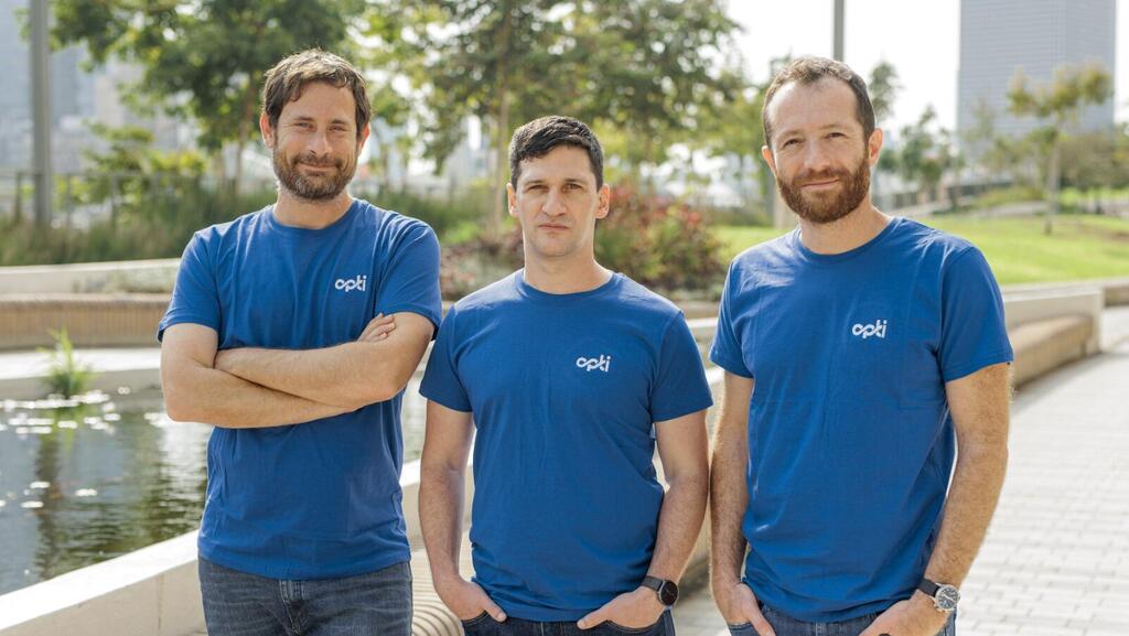 Opti team. (Photo: Omer Hacohen) מייסדי Opti: מילה גנדלסמן, עדו טריביצקי, ברק פרלמן