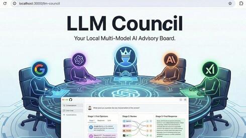 אנדריי קרפתי מציג: LLM Council – כלי קוד פתוח לסיעור מוחות בין מודלי שפה מובילים