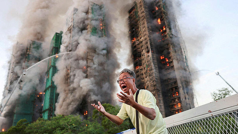 שריפה 7 שריפות ב הונג קונג 26.11.25