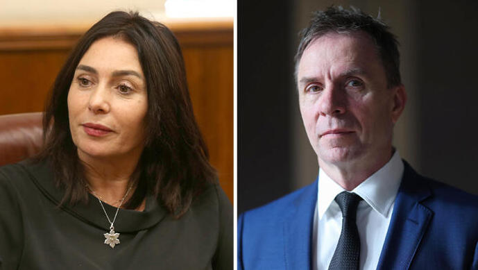 מנכ"ל וויז אייר ג'וזף ורדי ושרת התחבורה מירי רגב