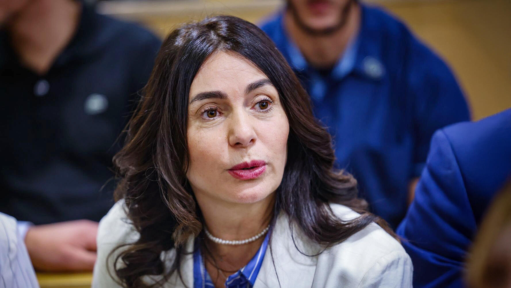 מירי רגב שרת התחבורה  בבית המשפט המחוזי במהלך משפט נתניהו