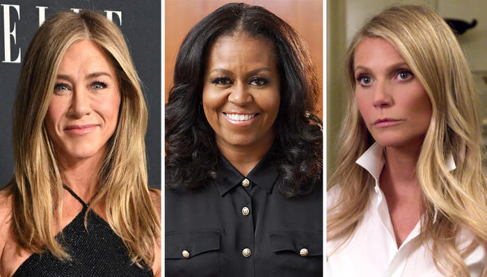 גווינית' פלטרו , מישל אובמה ו ג'ניפר אניסטון