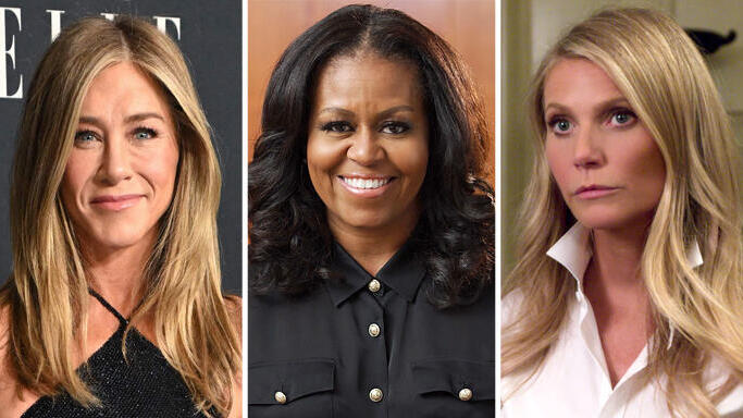 גווינית' פלטרו , מישל אובמה וג'ניפר אניסטון (צילומים: נטפליקס, ויקיפדיה , AFP) גווינית' פלטרו , מישל אובמה ו ג'ניפר אניסטון