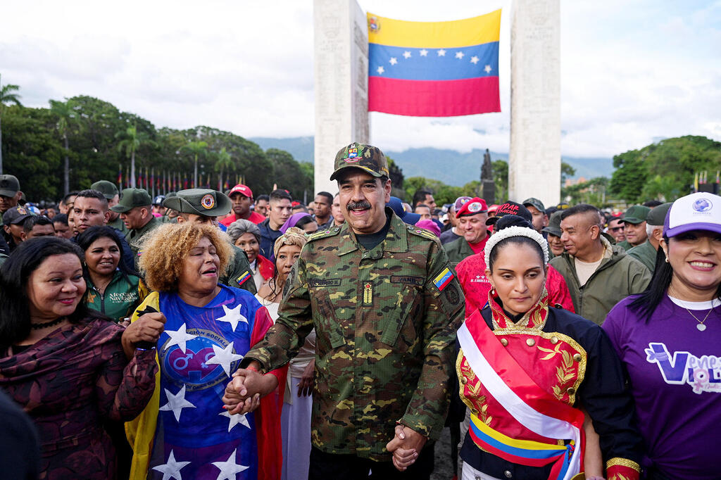 נשיא ונצואלה ניקולס מדורו בעצרת נגד ארה"ב ב 25.11.25
