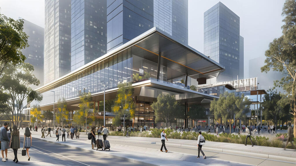 הדמיה מרכז תחבורתי משולב גלילות הדמיה 1