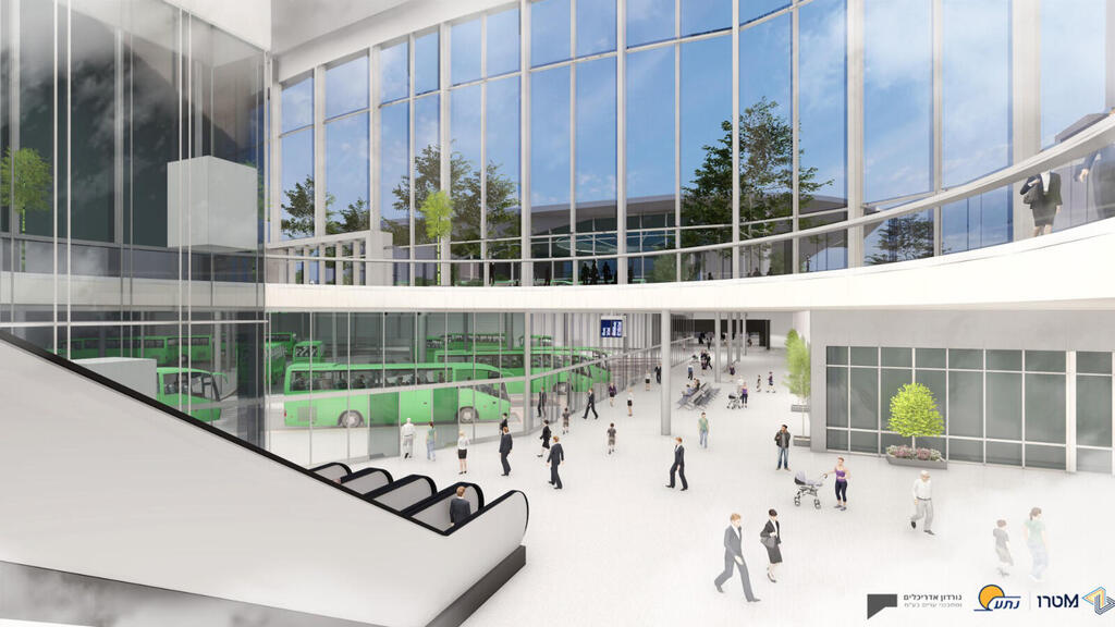 הדמיה מרכז תחבורתי משולב גלילות הדמיה 2