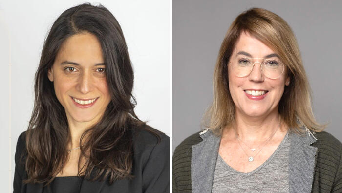 מימין ד"ר דפנה קופלמן רובין וד"ר נטע שגיא אוניברסיטת רייכמן