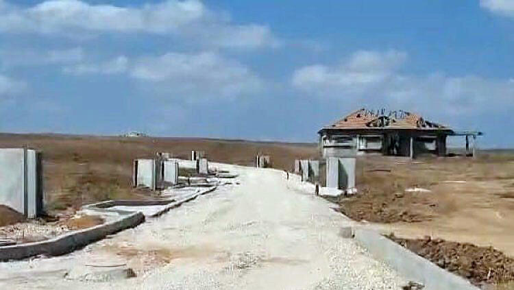 המגרשים כפי שנמסרו בספטמבר במכרז למגרשי "בנה ביתך" במושב זוהר ש בדרום