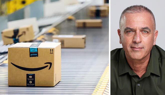  שחר תורג'מן לצד חבילות אמזון