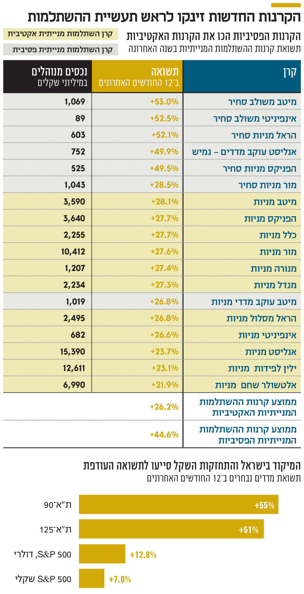 אינפו הקרנות החדשות זינקו לראש תעשיית ההשתלמות 