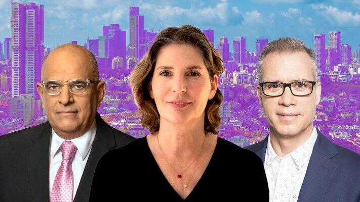 אדריכל גיל שנהב, יו"ר התאחדות האדריכלים אורנה אנג'ל ועו"ד יובל גלאון