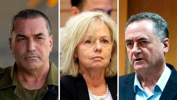 מימין ישראל כץ גלי בהרב מיארה ו אייל זמיר 