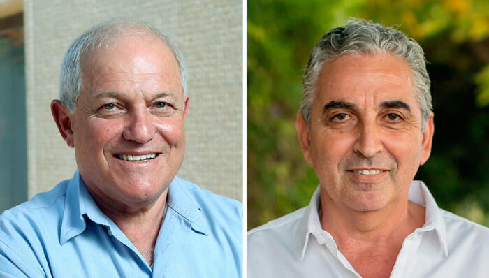 מימין חיים ברוידא ו חיים כץ 