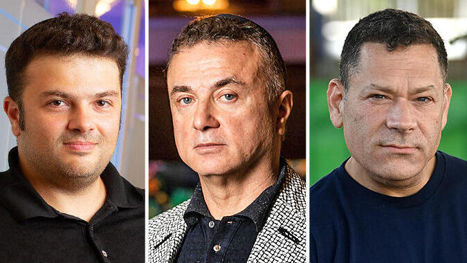 מימין ליאור חורב מיכאל מירילשוילי ו יצחק מירילשוילי