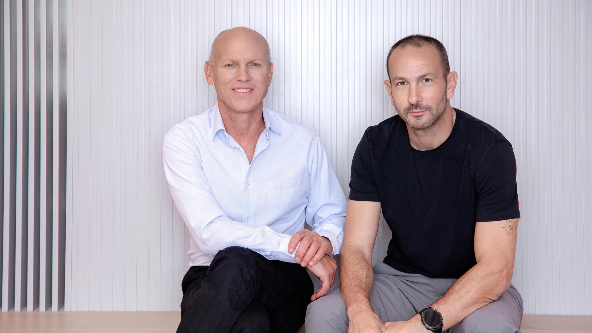 מימין גלעד יעבץ ו ניצן אלון מייסדי קרן אלמנטס