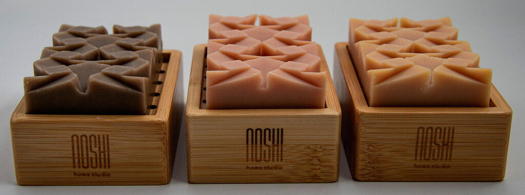 צילום: שירה רובינס פנאי להסתבן באוריגמי סבונים של נושי Noshi