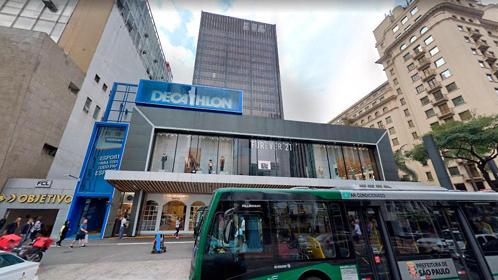 קניון טופ סנטר של ג'י סיטי בברזיל. התחזקות השקל מול היורו והריאל הברזילאי תרמה להעמקת השחיקה (צילום: גוגל סטריט וויו) קניון טופ סנטר של גזית גלוב בסאו פאולו ברזיל