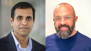 Sai Jasti, senior VP and head of data science and AI at Bayer; Ofer Sharon, MD, physician and CEO of OncoHost