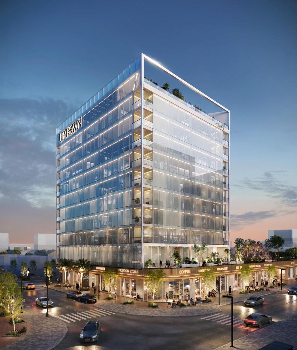 UPTOWN אשקלון מביא סטנדרט חדש של משרדים לאזור (צילום: OLIN) UPTOWN אשקלון מביא סטנדרט חדש של משרדים לאזור