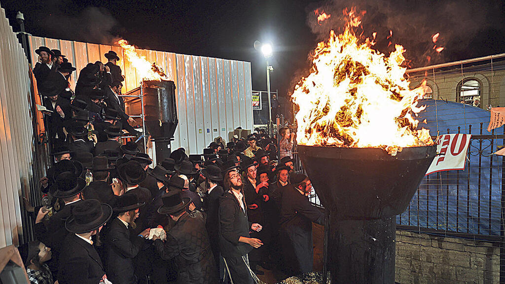חרדים בהילולת מירון מאי 2025