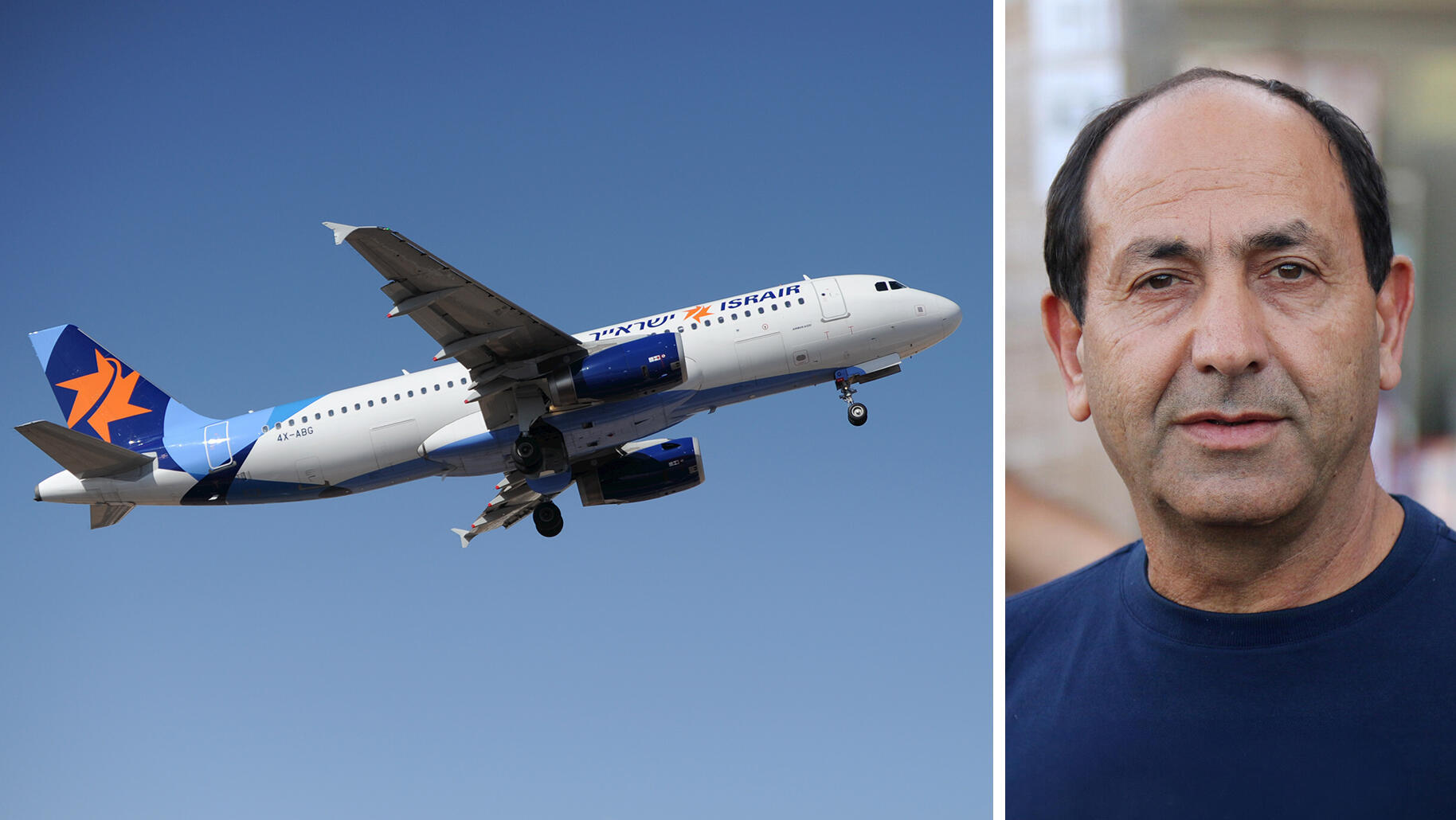 רמי לוי איש עסקים בעלים של שיווק השקמה לצד מטוס ישראייר
