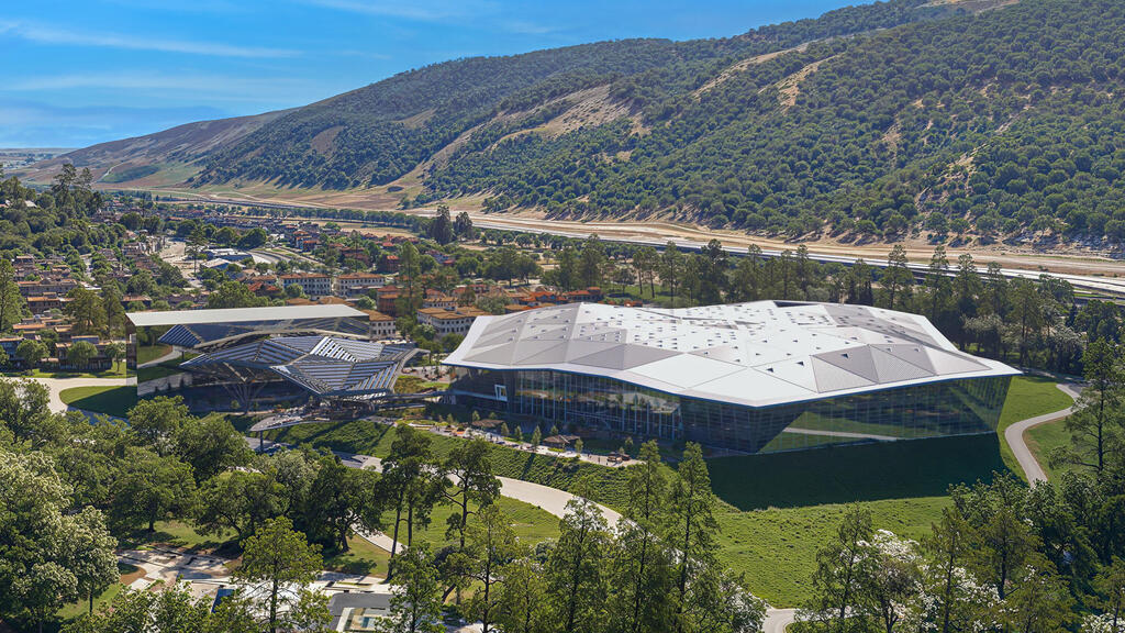 הדמיית הקמפוס החדש של אנבידיה בקריית טבעון (צילום: באדיבות אנבידיה) הדמיה מרכז הפיתוח של אנבידיה ב קרית טבעון