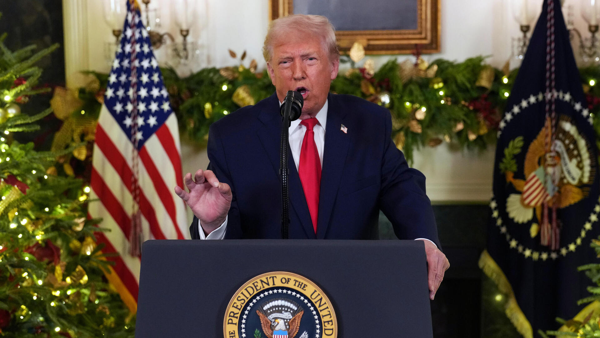 הנשיא דונלד טראמפ בנאום לאומה דצמבר 2025