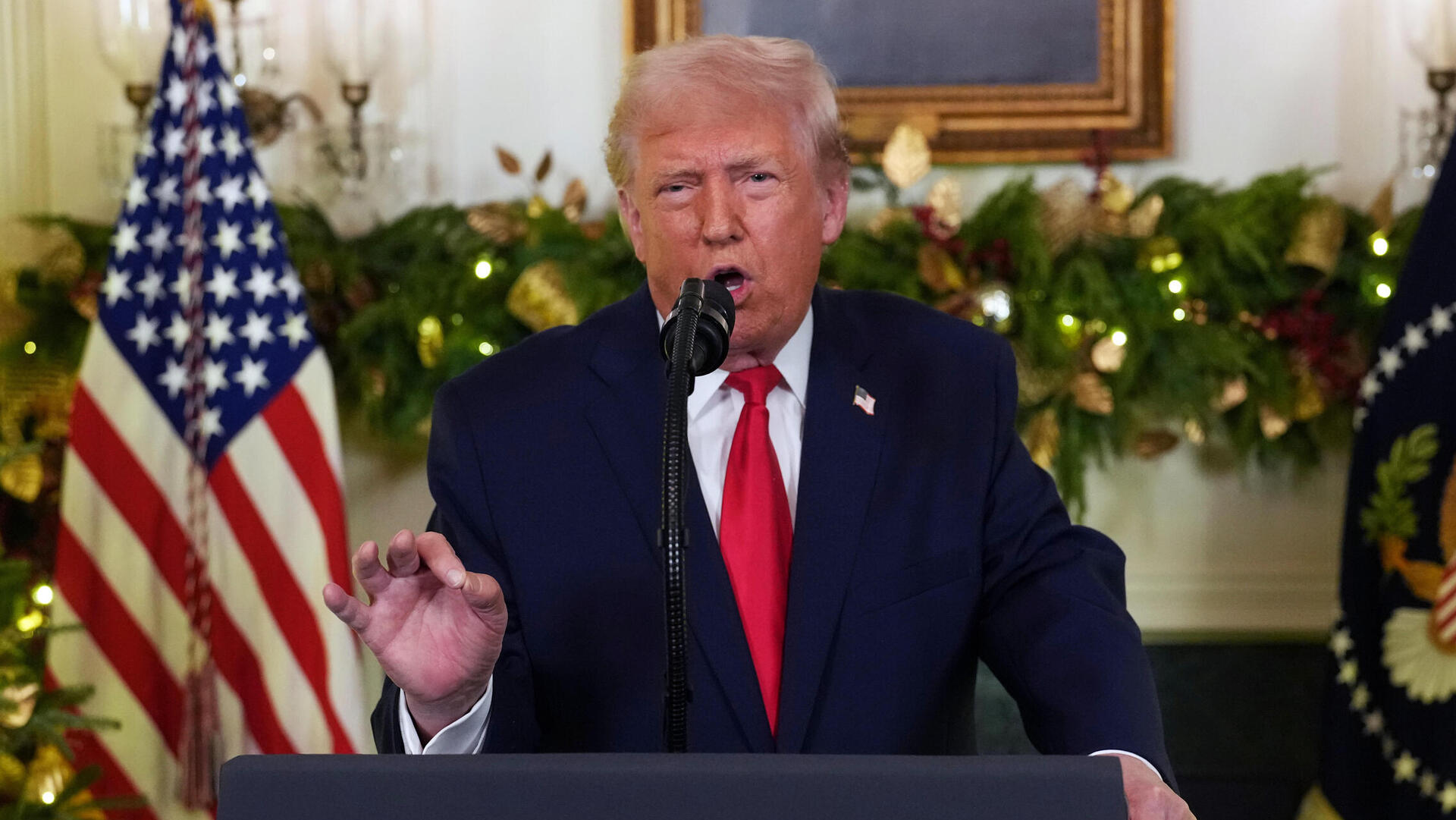 הנשיא דונלד טראמפ בנאום לאומה דצמבר 2025