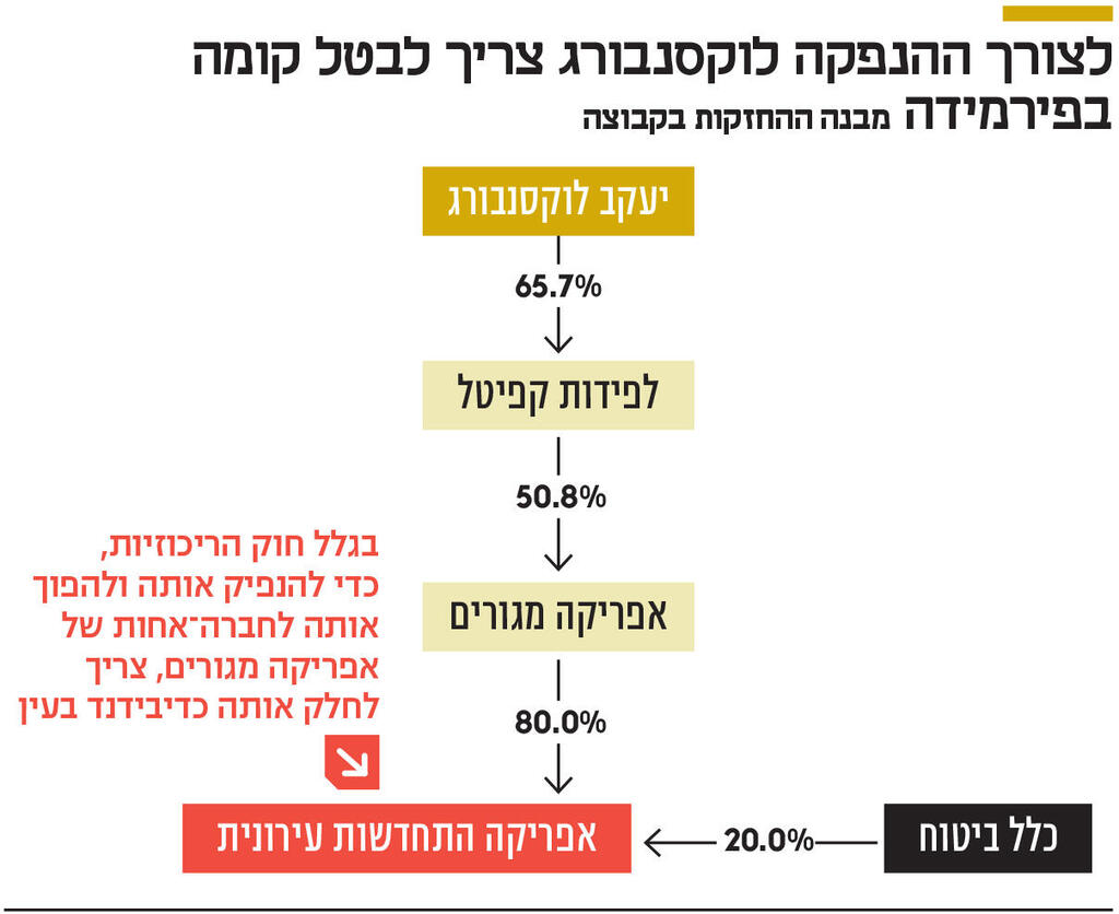 אינפו לצורך ההנפקה לוקסנבורג צריך לבטל קומה בפירמידה