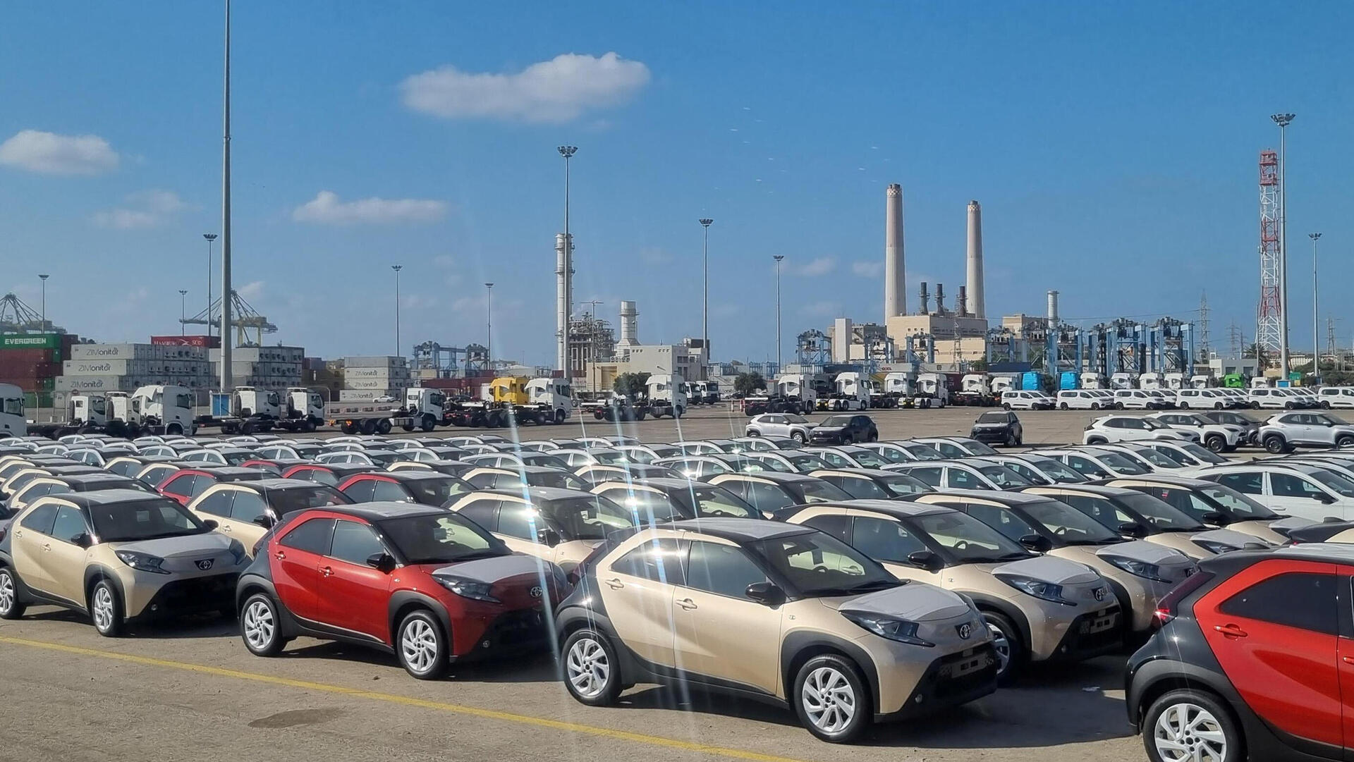 נמל אשדוד מכוניות חדשות רכבים חדשים נמל אשדוד