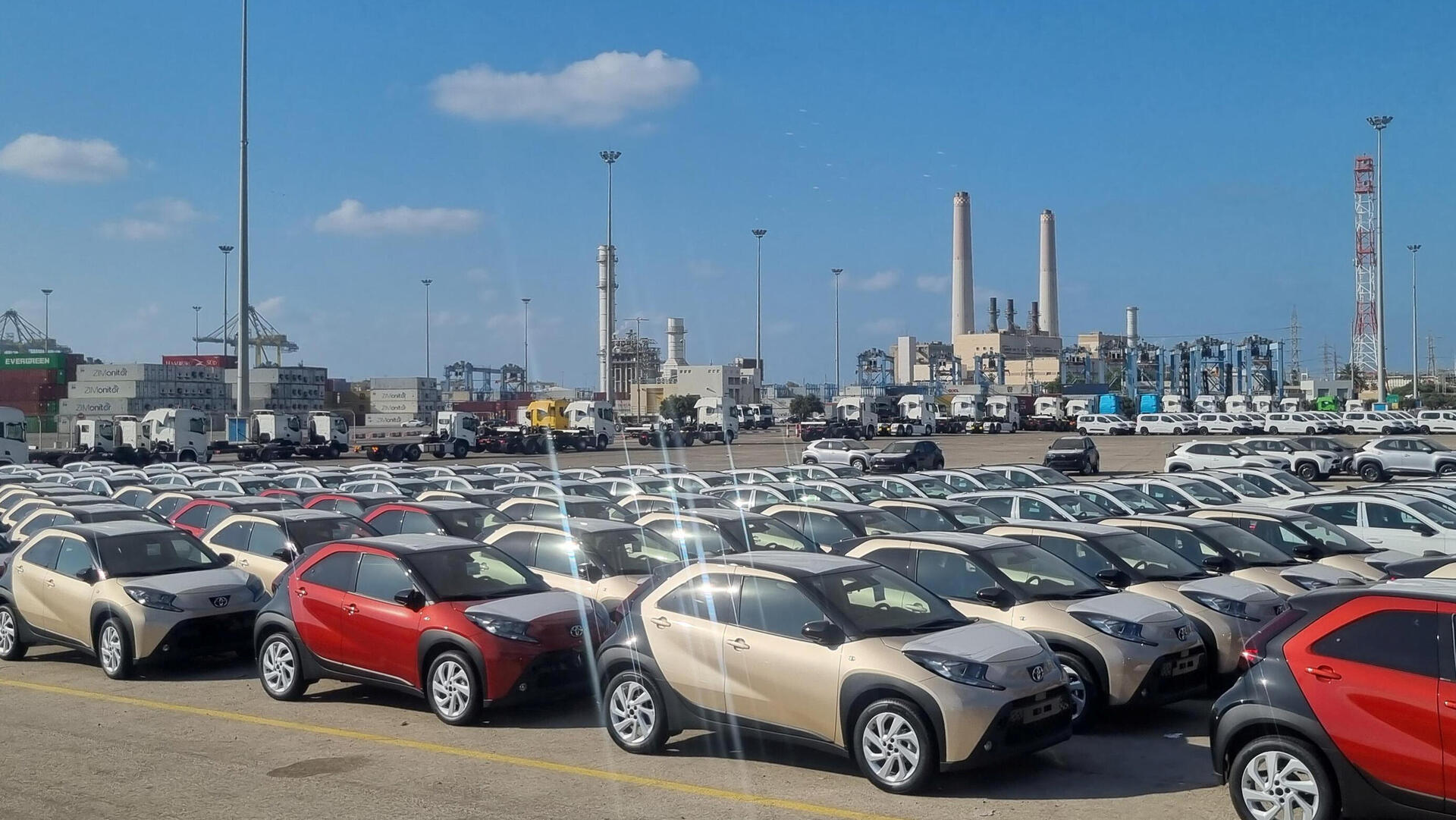 נמל אשדוד מכוניות חדשות רכבים חדשים נמל אשדוד