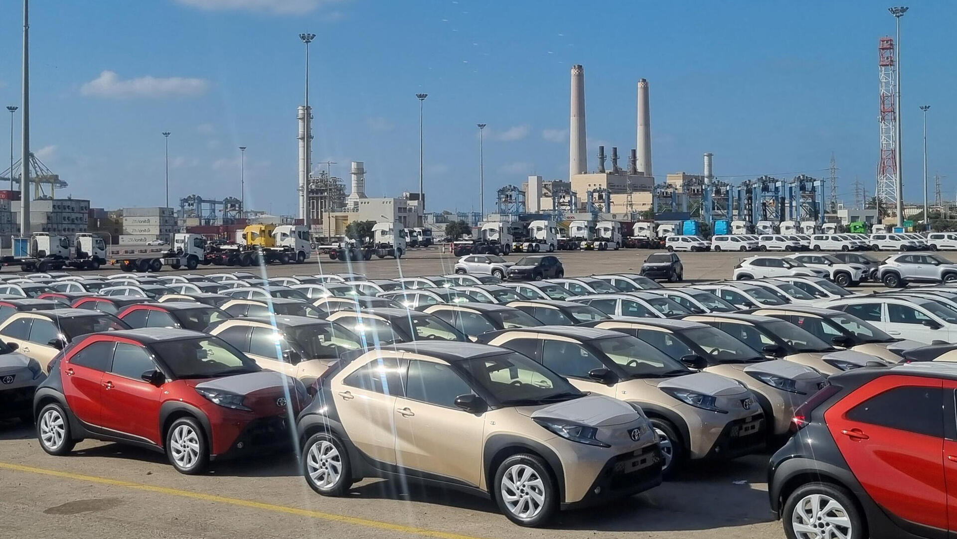 נמל אשדוד מכוניות חדשות רכבים חדשים נמל אשדוד