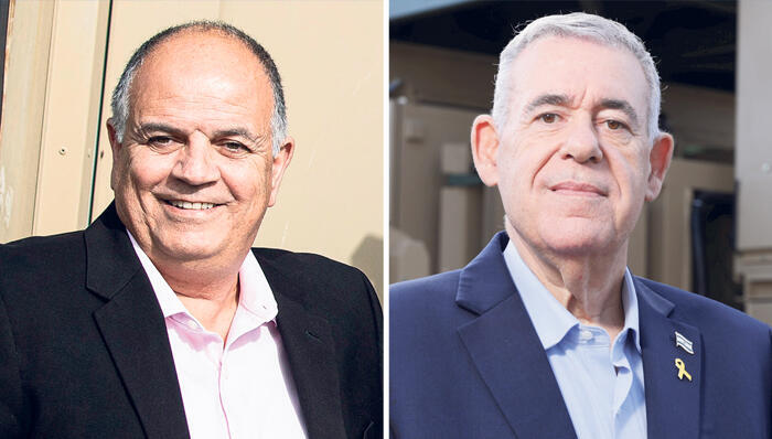 מנכ"ל תע"א בועז לוי ומנכ"ל רפאל יואב תורג'מן
