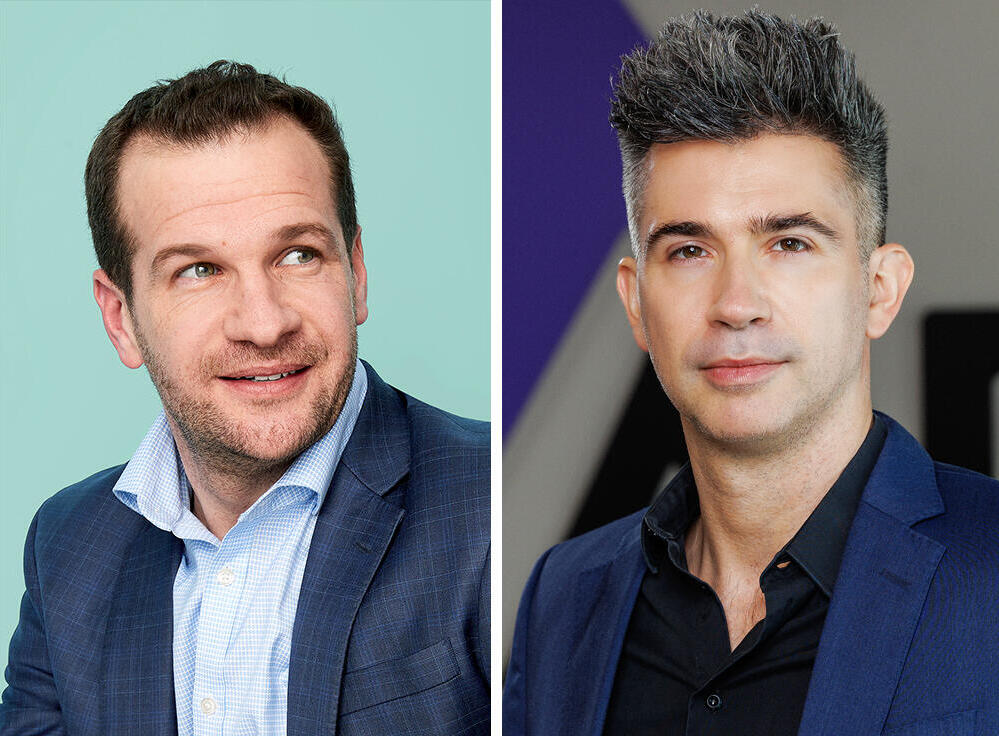 מימין: יבגני דיברוב, מנכ"ל ארמיס, ופבלו סטרן, סגן נשיא בכיר ב-ServiceNow (צילומים: ארמיס, David Martinez) מימין מנכ"ל ארמיס יבגני דיברוב ו פבלו סטרן סגן נשיא בכיר בחברת servicenow