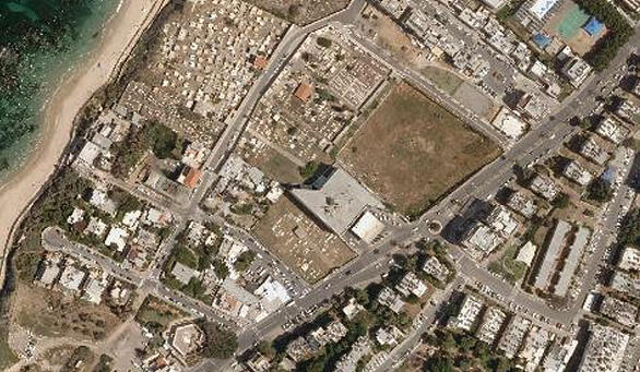 פרוייקט רותם שני תחנת הדלק בניין משרדים ב רחוב יפת 246 ב יפו מלמעלה 