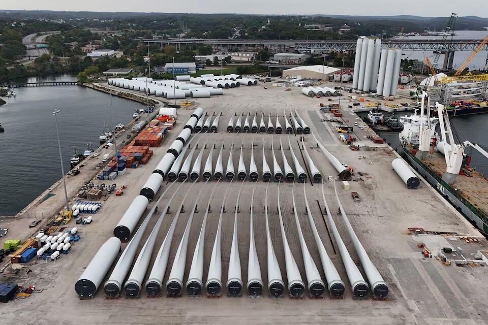 חלקי טורבינות רוח בניו לונדון, קונטיקט