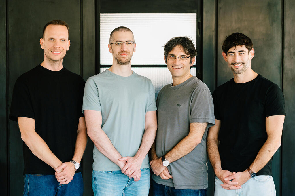 צוות הפאונדרים של Act Security מימין עילי פלח יונתן לנגר איתי קירשנבאום ו סטפן גולדברג