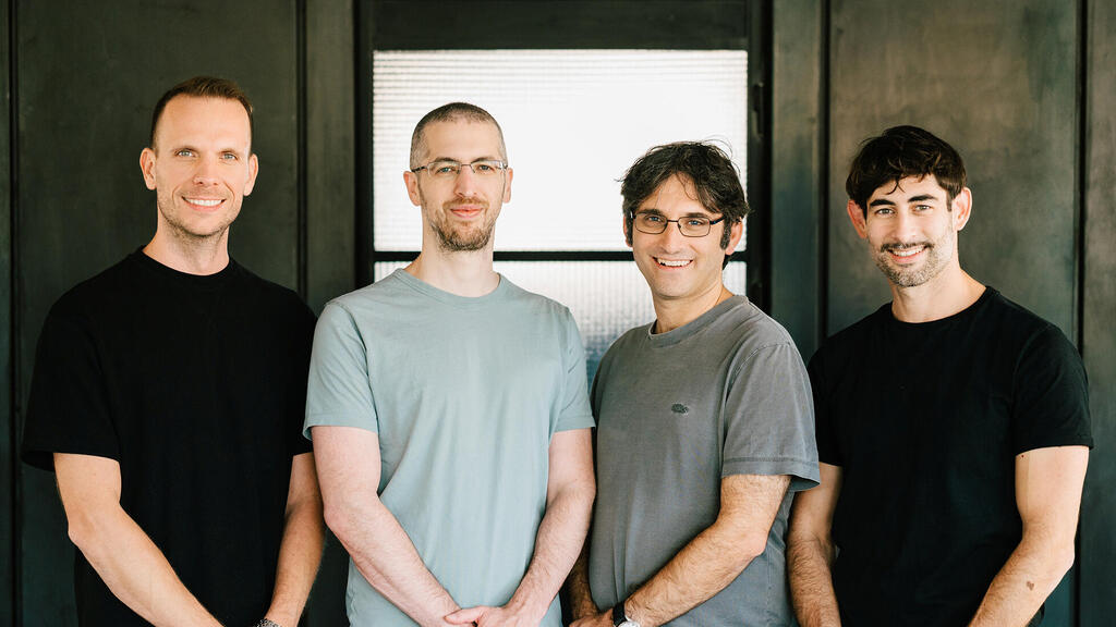 צוות הפאונדרים של Act Security מימין עילי פלח יונתן לנגר איתי קירשנבאום ו סטפן גולדברג