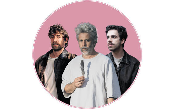 גון בן ארי (מימין), נועם ענבר ועיליי אשדות. אמונה לצד סקס, סמים והתנגדות למלחמה