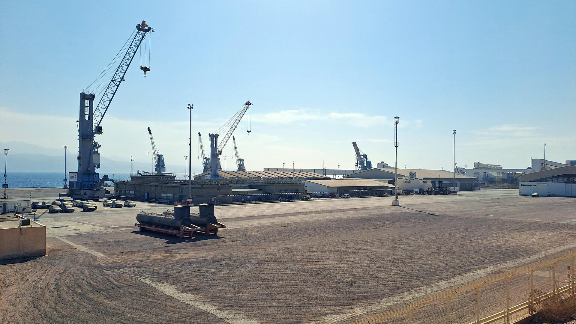 נמל אילת עומד ריק מ נובמבר 2023