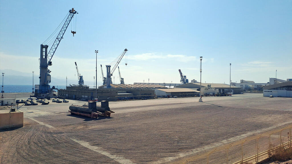 נמל אילת עומד ריק מ נובמבר 2023