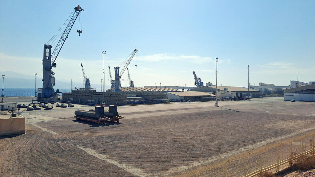 נמל אילת עומד ריק מ נובמבר 2023