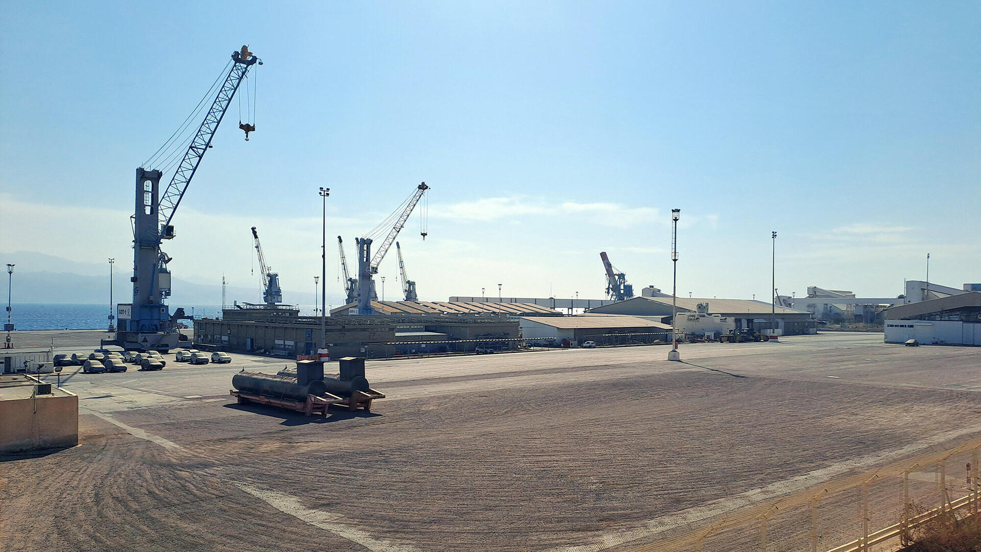 נמל אילת עומד ריק מ נובמבר 2023