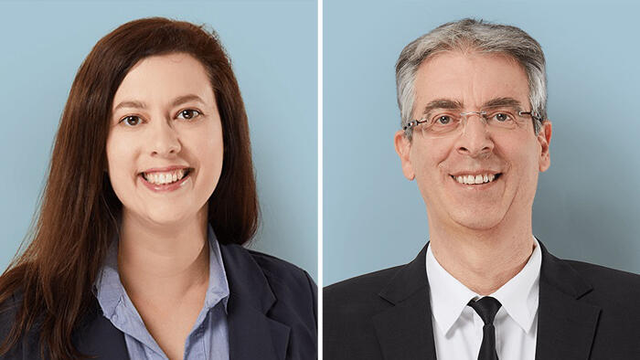 עו"ד יעקב מלישקביץ ועו"ד עדית אייגס, שייצגו את נמל אשדוד (צילומים: אופיר אייב) עו"ד יעקב מלישביץ' ו עו"ד עדית אייגס